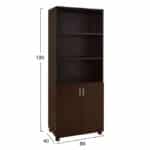 ΒΙΒΛΙΟΘΗΚΗ ΓΡΑΦΕΙΟΥ VANCE ΕΠΑΓΓΕΛΜΑΤΙΚΗ WENGE HM2055.12 80Χ40Χ190Υ εκ. - Image 2