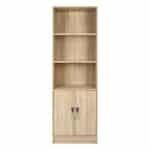 ΒΙΒΛΙΟΘΗΚΗ ΜΕΛΑΜΙΝΗΣ ENSLEY HM2027.03 SONAMA ΜΕ ΧΕΡΟΥΛΙ 60x30x180εκ - Image 3