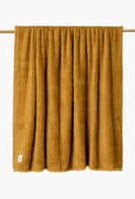 Calma House - Μαλακό Κουβερτάκι Tedy Mustard 120x180cm - Image 2