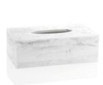 Andrea House - Θήκη Για Χαρτομάντηλα White Marble Effect