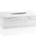 Andrea House - Θήκη Για Χαρτομάντηλα White Marble Effect