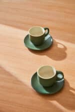 Calma House - Σετ 2 Κεραμικά Φλιτζανάκια Matcha Green - Image 4