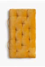 Calma House - Μαξιλάρι Δαπέδου Velur Mustard 120x60x13cm - Image 2