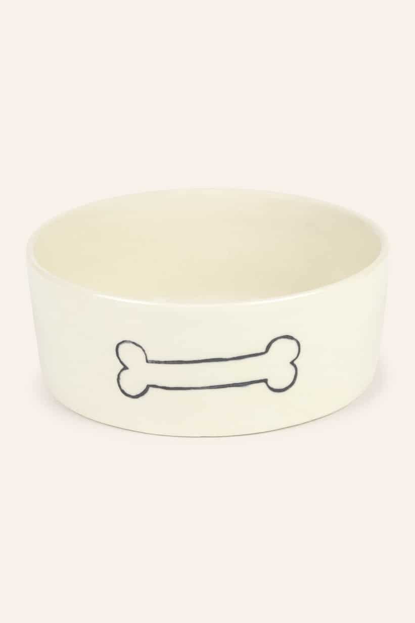 dog-dish-sasha-ecru-3 Calma House - Κεραμικό Μπολ Φαγητού Για Κατοικίδια Sasha 18cm - Image 1