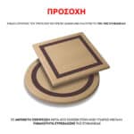 ΕΠΙΦΑΝΕΙΑ ΤΡΑΠΕΖΙΟΥ WERZALIT 80Χ80Χ3.5εκ. MARBLE WHITE-GREY 5657 HM5231.11 - Image 6