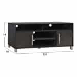ΕΠΙΠΛΟ ΤΗΛΕΟΡΑΣΗΣ ΜΕΛΑΜΙΝΗΣ DANNA HM2202.01 ZEBRANO 120x40x54 εκ. - Image 2