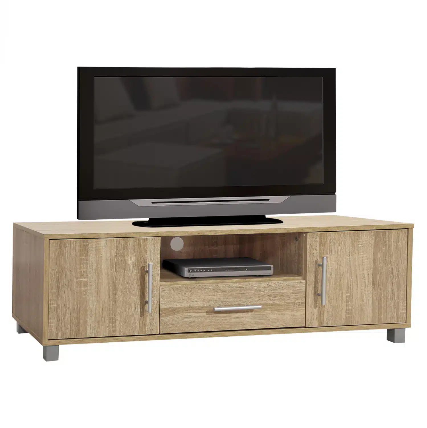epiplo-tileorasis-melaminis-fb9220302-so ΕΠΙΠΛΟ ΤΗΛΕΟΡΑΣΗΣ ΜΕΛΑΜΙΝΗΣ MACIE HM2203.02 SONAMA 120x40x39Υ εκ. - Image 1