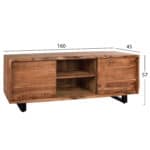 ΕΠΙΠΛΟ TV HM8185.11 NICOLE ΑΠΟ ΜΑΣΙΦ ΞΥΛΟ ΑΚΑΚΙΑΣ ΦΥΣΙΚΟ 160x45x57Υεκ. - Image 2