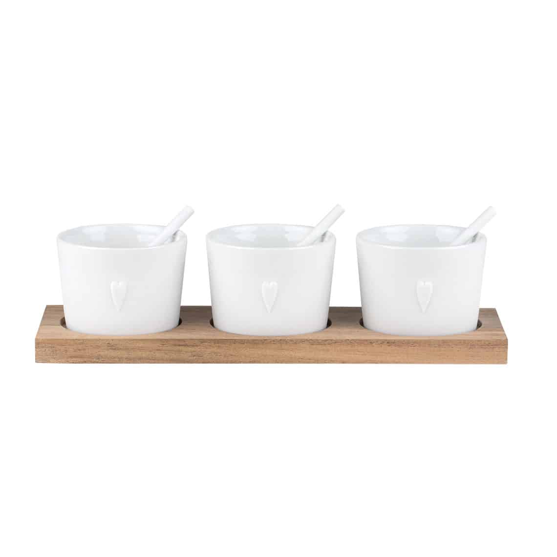 f-00156911 Raeder - Ξύλινη Βάση Με Μίνι Μπολ Για Dip Served Three Ways - Image 1