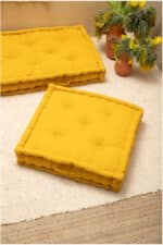 Calma House - Μαξιλάρι Δαπέδου Gavema Mustard 60x60x13cm - Image 3