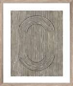 Brookpace Lascelles - Art Print Abstract Cedar Grooves I Με Ξύλινη Κορνίζα