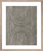 Brookpace Lascelles - Art Print Abstract Cedar Grooves II Με Ξύλινη Κορνίζα