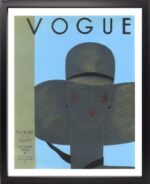 Brookpace Lascelles - Art Print Vogue January 9 1929 Με Κορνίζα Black Box