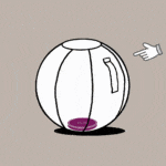 Vluv - Βαρίδιο Για Επαναφορά Seating Ball 65cm Upp Blackberry - Image 2