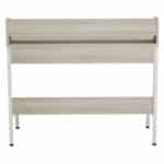ΓΡΑΦΕΙΟ OLIVIER HM2129.01 ΜΕΛΑΜΙΝΗ ΣΕ SONAMA-ΛΕΥΚΟ-ΛΕΥΚΟΣ ΜΕΤΑΛΛΙΚΟΣ ΣΚΕΛΕΤΟΣ 104x48x89Υεκ - Image 5