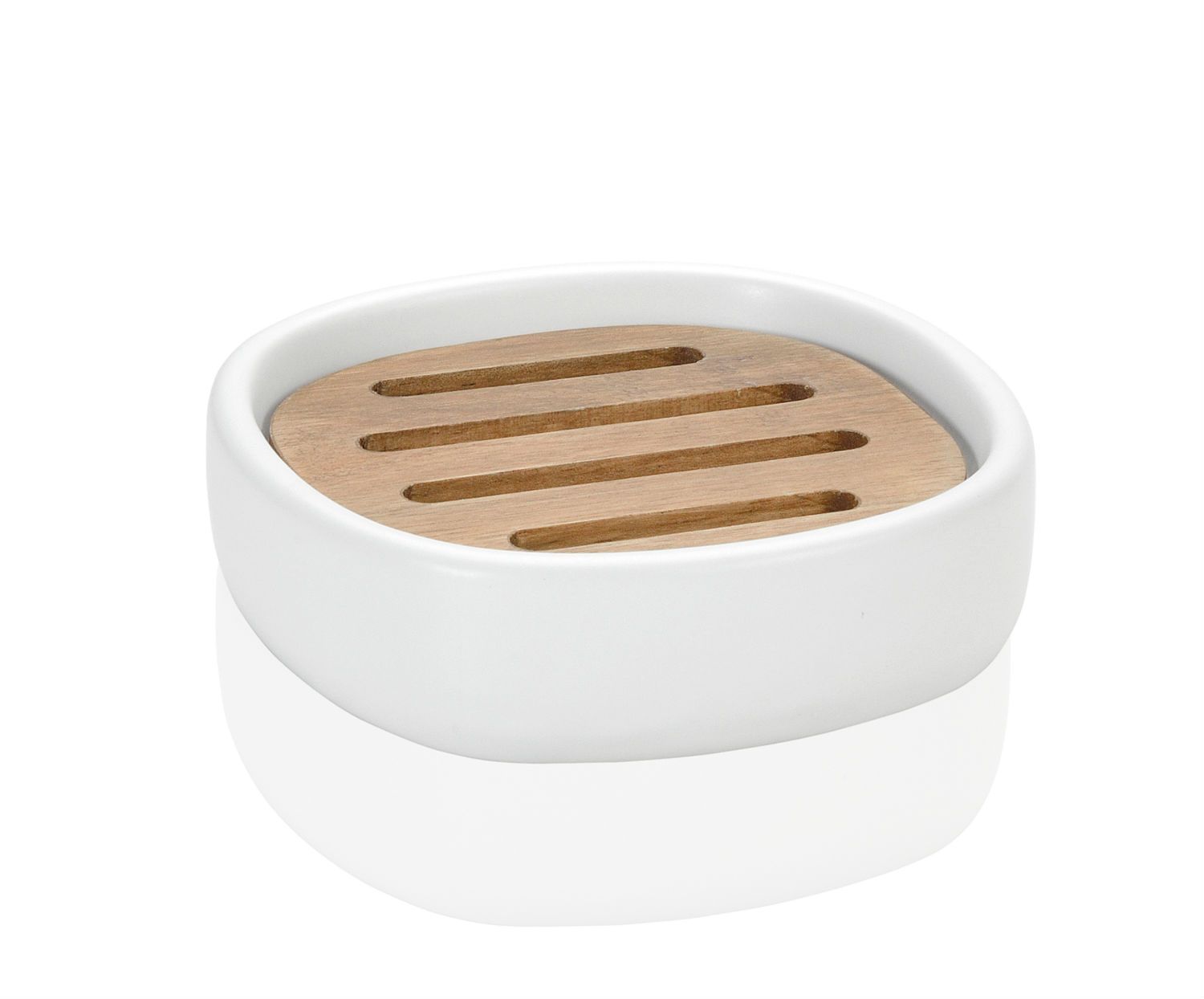 jabonera-cuarto-de-bano-ceramica-moderno-blanco Andrea House - Βάση Για Σαπούνι Cermanic White - Image 1
