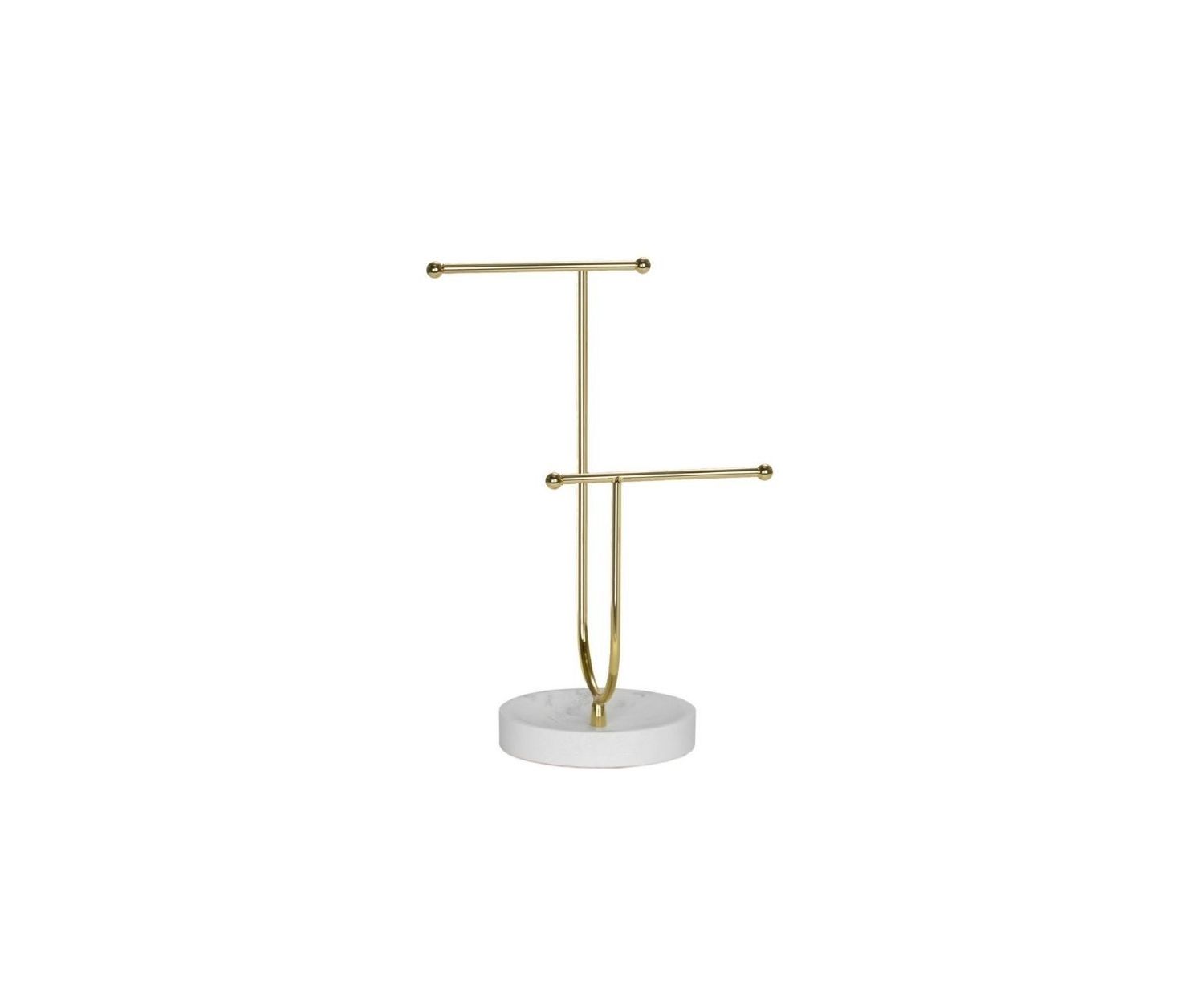 joyero-moderno-dorado-marmol Andrea House - Βάση Κοσμημάτων Gold/Marble Effect - Image 1