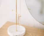 Andrea House - Βάση Κοσμημάτων Golden Metal Marble Effect - Image 2