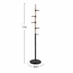 ΚΑΛΟΓΕΡΟΣ MERCURY HM8609.02 ΞΥΛΟ ΟΞΙΑ- ΜΑΥΡΟ ΜΕΤΑΛΛΟ ΜΕ ΜΑΥΡΟ ΜΑΡΜΑΡΟ Φ37X176Υεκ. - Image 2
