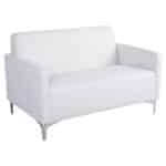 ΚΑΝΑΠΕΣ 2ΘΕΣΙΟΣ NELLIE HM3159.22 ΜΕ ΛΕΥΚΟ PU 113x71x71Υ εκ.