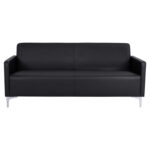 ΚΑΝΑΠΕΣ 3ΘΕΣΙΟΣ NELLIE HM3159.31 ΜΕ ΜΑΥΡΟ PU 163x71x71Υ εκ. - Image 3