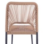 ΚΑΡΕΚΛΑ ΑΛΟΥΜΙΝΙΟΥ ΓΚΡΙ ΜΕ P.E.TWIST RATTAN ΜΠΕΖ HM5770.02 45x63x82Υ εκ. - Image 9