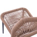 ΚΑΡΕΚΛΑ ΑΛΟΥΜΙΝΙΟΥ ΓΚΡΙ ΜΕ P.E.TWIST RATTAN ΜΠΕΖ HM5770.02 45x63x82Υ εκ. - Image 10