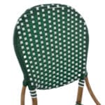 ΚΑΡΕΚΛΑ ΑΛΟΥΜΙΝΙΟΥ BAMBOO LOOK ΜΕ WICKER ΠΡΑΣΙΝΟ ΛΕΥΚΟ HM5792.01 47x55x98 εκ. - Image 8