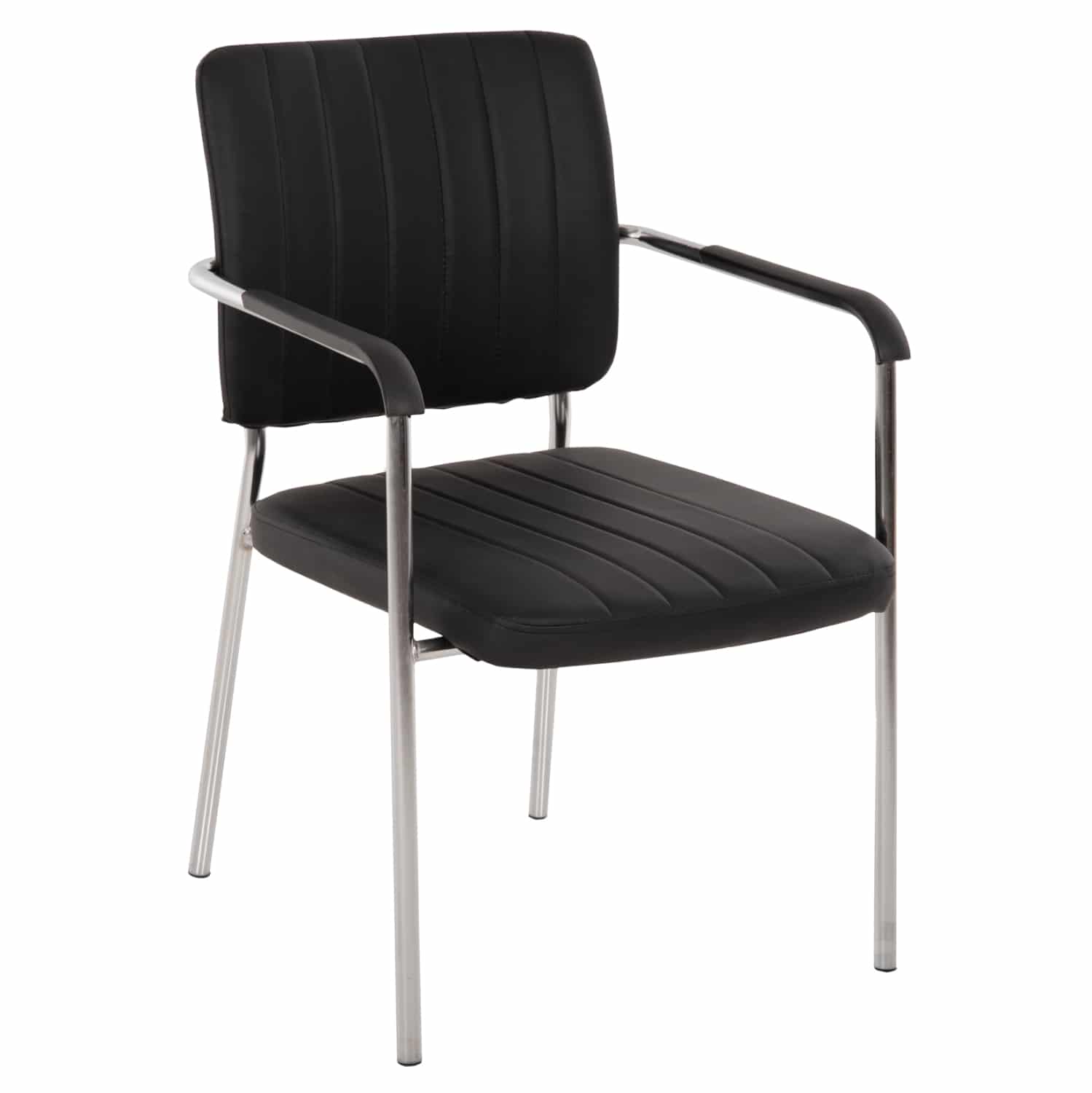 karekla-episkepti-me-mpratsa-fb9107001-m ΚΑΡΕΚΛΑ QUESTA ΜΕ ΜΠΡΑΤΣΑ HM1070.01 ΜΑΥΡΗ 54x62x84 εκ. - Image 1