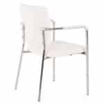 ΚΑΡΕΚΛΑ QUESTA ΜΕ ΜΠΡΑΤΣΑ HM1070.02 ΛΕΥΚΗ 56,5x59x85 cm - Image 5