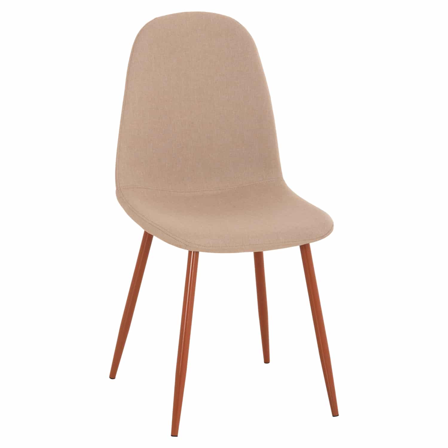 karekla-fb90010007-yfasma-mpez-kai-kafe- ΚΑΡΕΚΛΑ LEONARDO HM00100.07 ΥΦΑΣΜΑ ΜΠΕΖ ΚΑΙ ΚΑΦΕ ΜΕΤΑΛΛΙΚΑ ΠΟΔΙΑ 45x48x89.5Υεκ. - Image 1