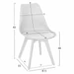 ΚΑΡΕΚΛΑ VEGAS HM0033.31 ΠΟΛΥΠΡΟΠΥΛΕΝΙΟΥ-PU- ΛΕΥΚΟ 47,5x55x82 εκ. - Image 2