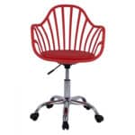 ΚΑΡΕΚΛΑ ΓΡΑΦΕΙΟΥ BECKY HM8457.04 ΣΕ ΚΟΚΚΙΝΟ ΧΡΩΜΑ 57Χ57Χ96 ΕΚ - Image 3