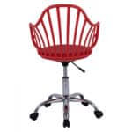 ΚΑΡΕΚΛΑ ΓΡΑΦΕΙΟΥ BECKY HM8457.04 ΣΕ ΚΟΚΚΙΝΟ ΧΡΩΜΑ 57Χ57Χ96 ΕΚ - Image 6