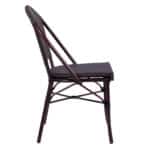 ΚΑΡΕΚΛΑ PRETORIA ΜΕΤΑΛΛΙΚΗ BAMBOO LOOK ΚΑΦΕ HM5718 54x62x89 εκ. - Image 4