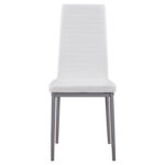 ΚΑΡΕΚΛΑ ΜΕΤΑΛΛΙΚΗ LADY HM0037.11 ΛΕΥΚΟ PU ΜΕΤΑΛΛΙΚΟ ΣΚΕΛΕΤΟ K/D 40x48x95Y εκ. - Image 3