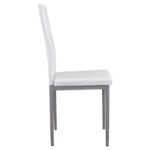 ΚΑΡΕΚΛΑ ΜΕΤΑΛΛΙΚΗ LADY HM0037.11 ΛΕΥΚΟ PU ΜΕΤΑΛΛΙΚΟ ΣΚΕΛΕΤΟ K/D 40x48x95Y εκ. - Image 4