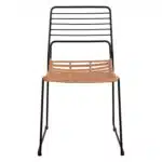 ΚΑΡΕΚΛΑ ΜΕΤΑΛΛΙΚΗ ALLEGRA HM5694 ΜΕ WICKER ΜΠΕΖ 51x54x83Υ εκ. - Image 3