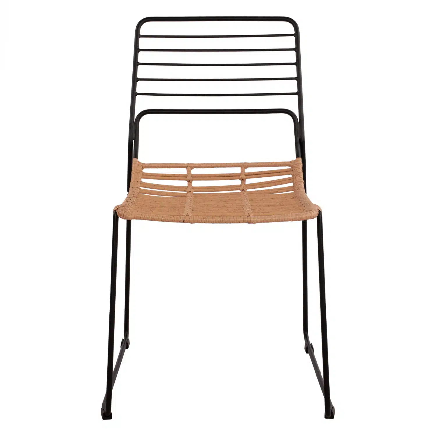 ΚΑΡΕΚΛΑ ΜΕΤΑΛΛΙΚΗ ALLEGRA HM5694 ΜΕ WICKER ΜΠΕΖ 51x54x83Υ εκ. - Image 3