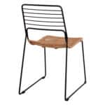 ΚΑΡΕΚΛΑ ΜΕΤΑΛΛΙΚΗ ALLEGRA HM5694 ΜΕ WICKER ΜΠΕΖ 51x54x83Υ εκ. - Image 5