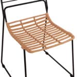 ΚΑΡΕΚΛΑ ΜΕΤΑΛΛΙΚΗ ALLEGRA HM5694 ΜΕ WICKER ΜΠΕΖ 51x54x83Υ εκ. - Image 8