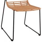 ΚΑΡΕΚΛΑ ΜΕΤΑΛΛΙΚΗ ALLEGRA HM5694 ΜΕ WICKER ΜΠΕΖ 51x54x83Υ εκ. - Image 9