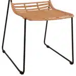 ΚΑΡΕΚΛΑ ΜΕΤΑΛΛΙΚΗ ALLEGRA HM5694 ΜΕ WICKER ΜΠΕΖ 51x54x83Υ εκ. - Image 9