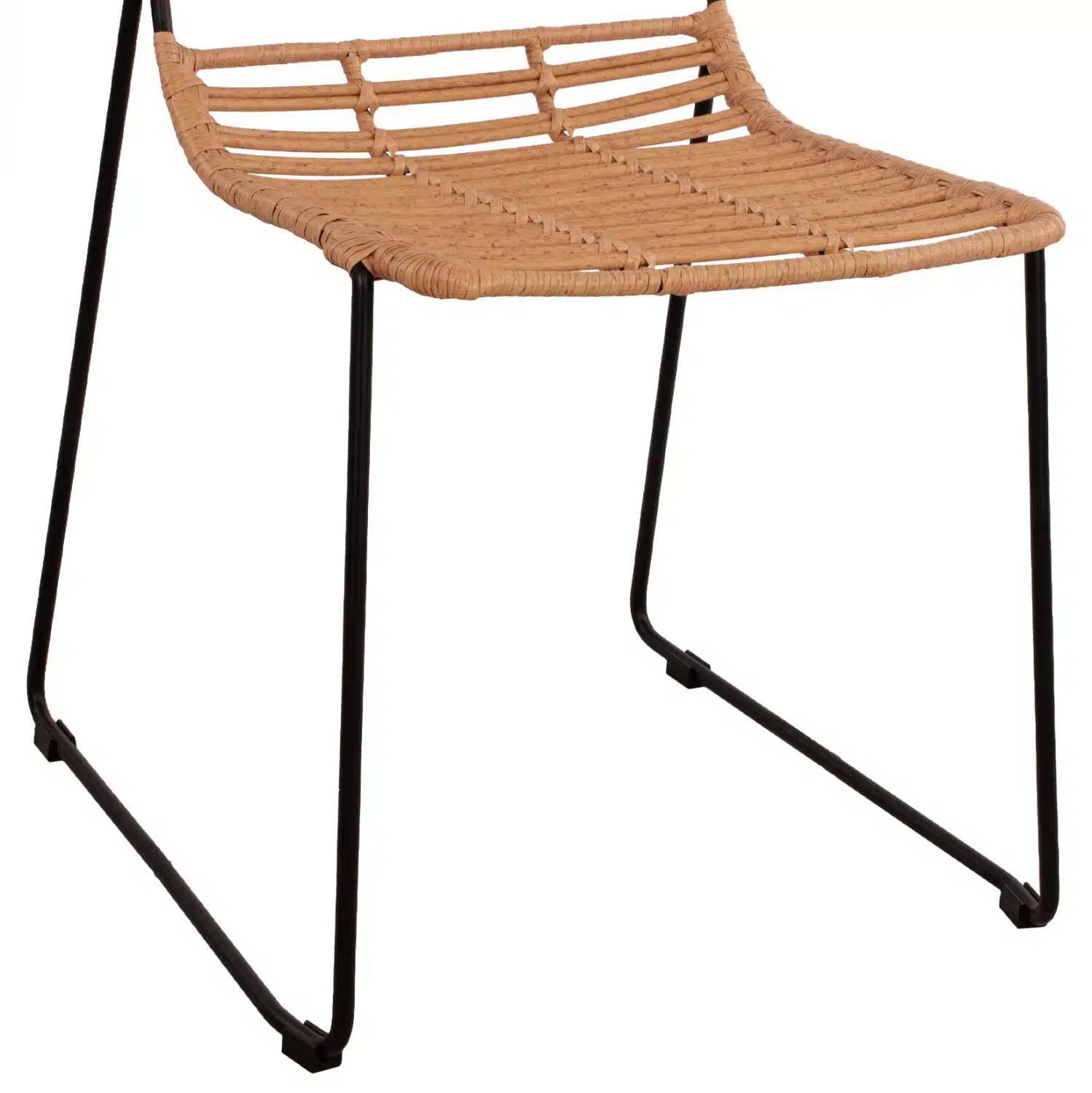 ΚΑΡΕΚΛΑ ΜΕΤΑΛΛΙΚΗ ALLEGRA HM5694 ΜΕ WICKER ΜΠΕΖ 51x54x83Υ εκ. - Image 9