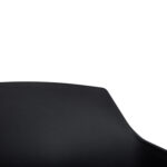 ΚΑΡΕΚΛΑ ΤΡΑΠΕΖΑΡΙΑΣ LUCIE HM8242.02 ΜΑΥΡΗ ΜΕ ΜΕΤΑΛΛΙΚΑ ΠΟΔΙΑ 56Χ57Χ80 ΕΚ - Image 9