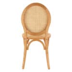 ΚΑΡΕΚΛΑ ΞΥΛΙΝΗ TINSLEY ΜΕ ΟΒΑΛ ΠΛΑΤΗ ΚΑΙ ΠΛΕΞΗ RATTAN ΣΕ ΦΥΣΙΚΗ ΑΠΟΧΡΩΣΗ HM8745.01 45x50x97 εκ. - Image 6