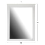 ΚΑΘΡΕΠΤΗΣ ΤΟΥΑΛΕΤΑΣ ROSEMARY HM314.05 ΛΕΥΚΟΣ 72X93 εκ. - Image 2