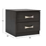 ΚΟΜΟΔΙΝΟ ΜΕ 2 ΣΥΡΤΑΡΙΑ ΚΑΙ ΧΕΡΟΥΛΙ ASHLYN HM2235.01 ZEBRANO 48x40x42Yεκ. - Image 2