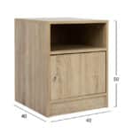 ΚΟΜΟΔΙΝΟ ΜΕΛΑΜΙΝΗΣ MALORY HM2205.02 SONAMA 40x40x50 - Image 2