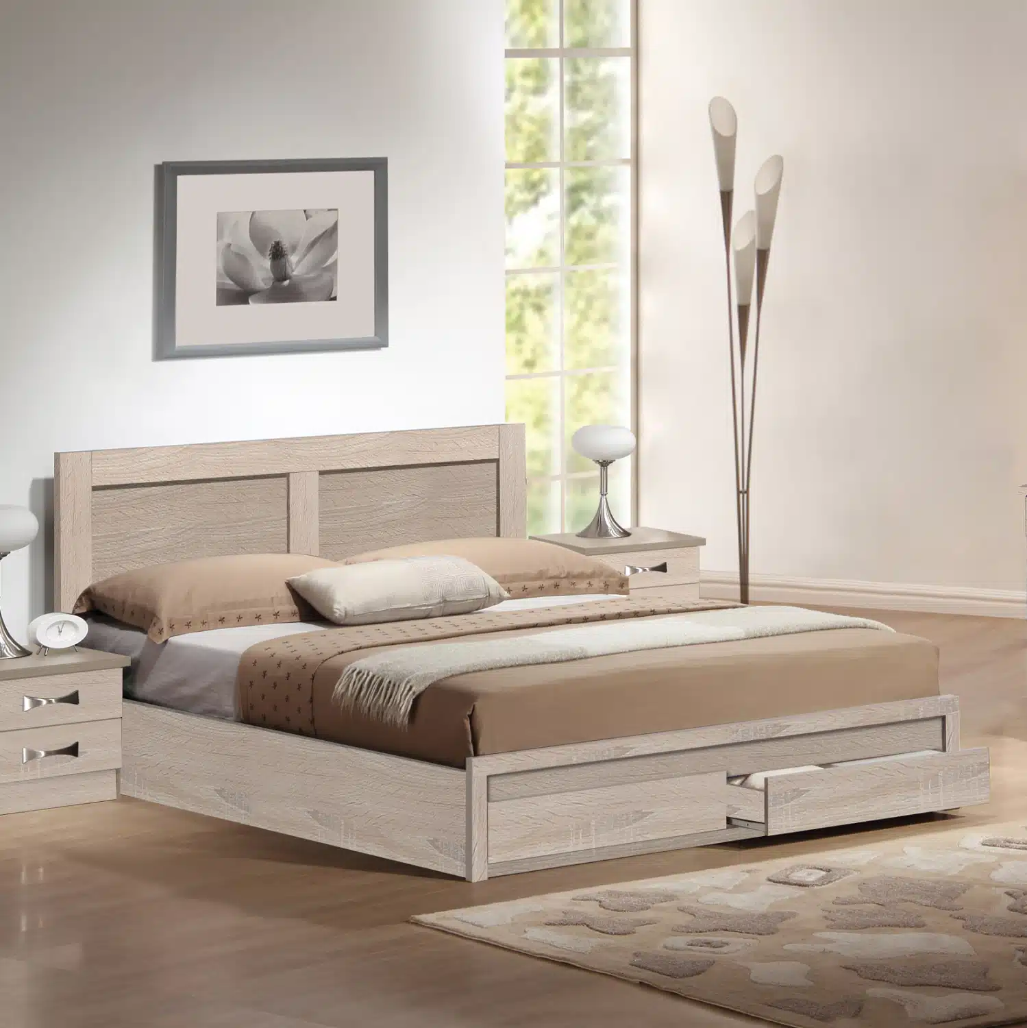 ΚΡΕΒΑΤΙ CAPRI HM312.02 ΜΕ 2 ΣΥΡΤΑΡΙΑ SONAMA ΓΙΑ ΣΤΡΩΜΑ 150X200εκ. - Image 2